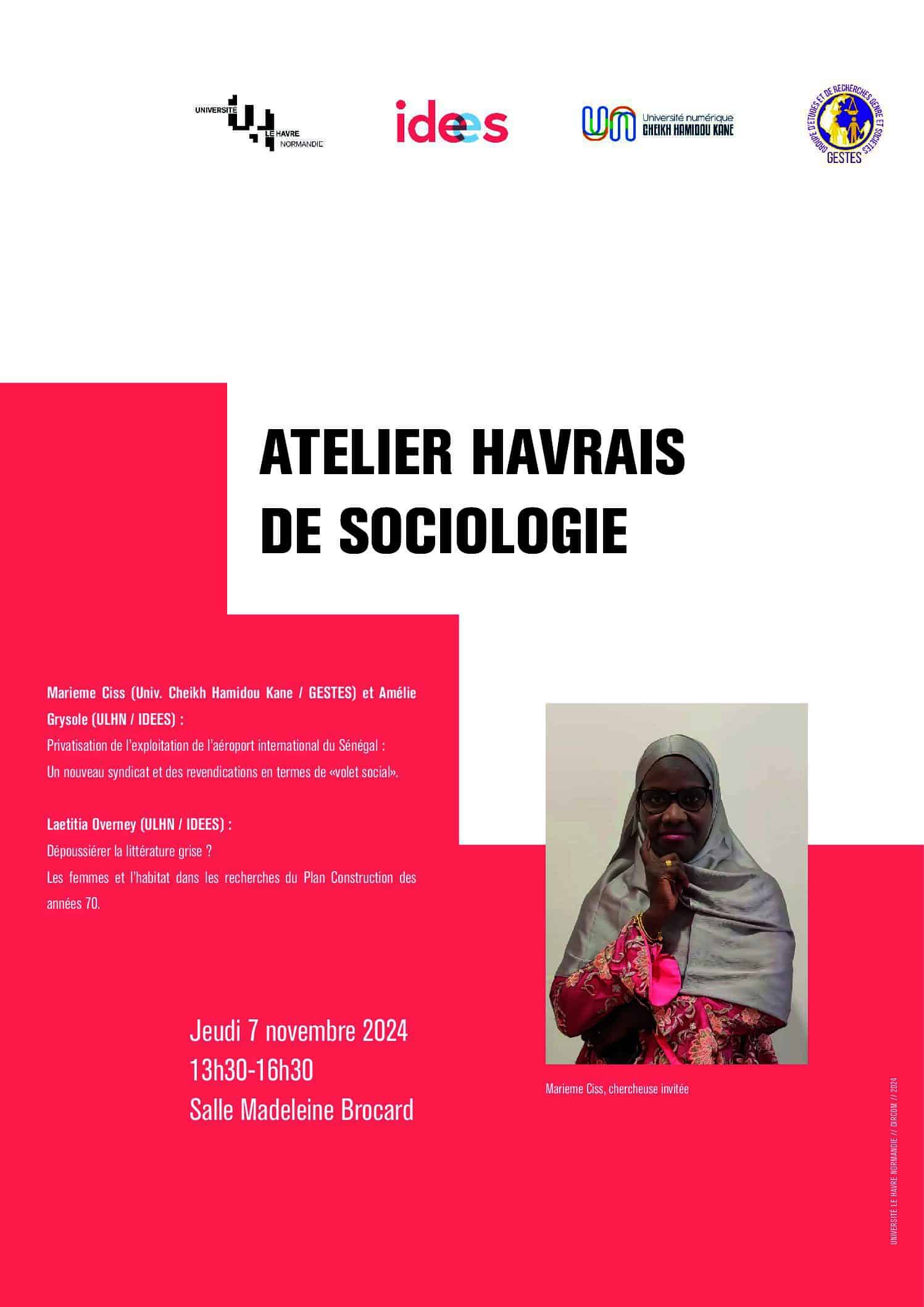 affiche atelier havrais sociologie