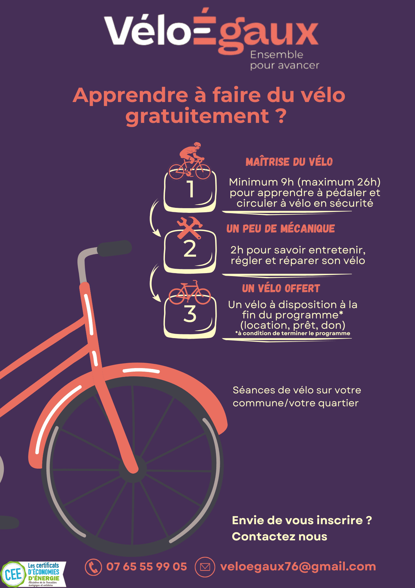 Vélo égaux
