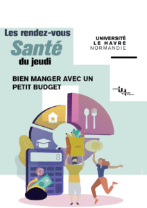 Les rendez-vous santé du jeudi affiche A3 bien manger avec un petit budget