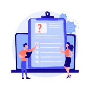 Online survey vector concept metaphor